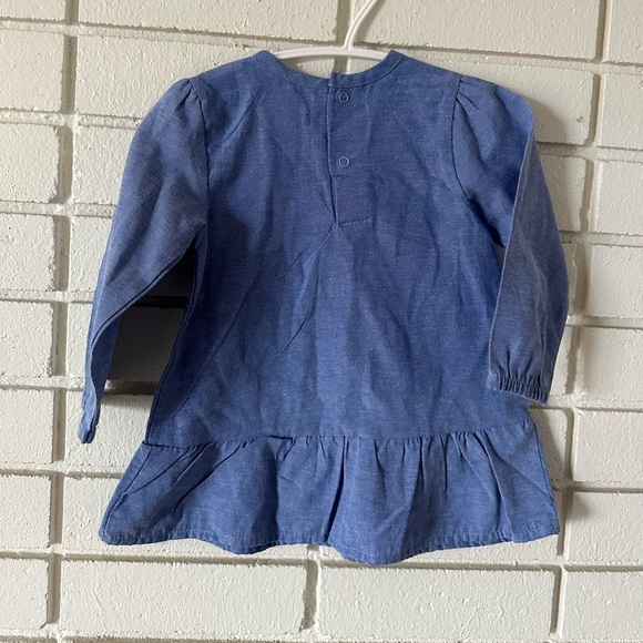 Blue Long sleeve unicorn dress - Picture 2 of 4